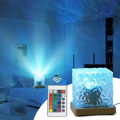 The wave projector lamp