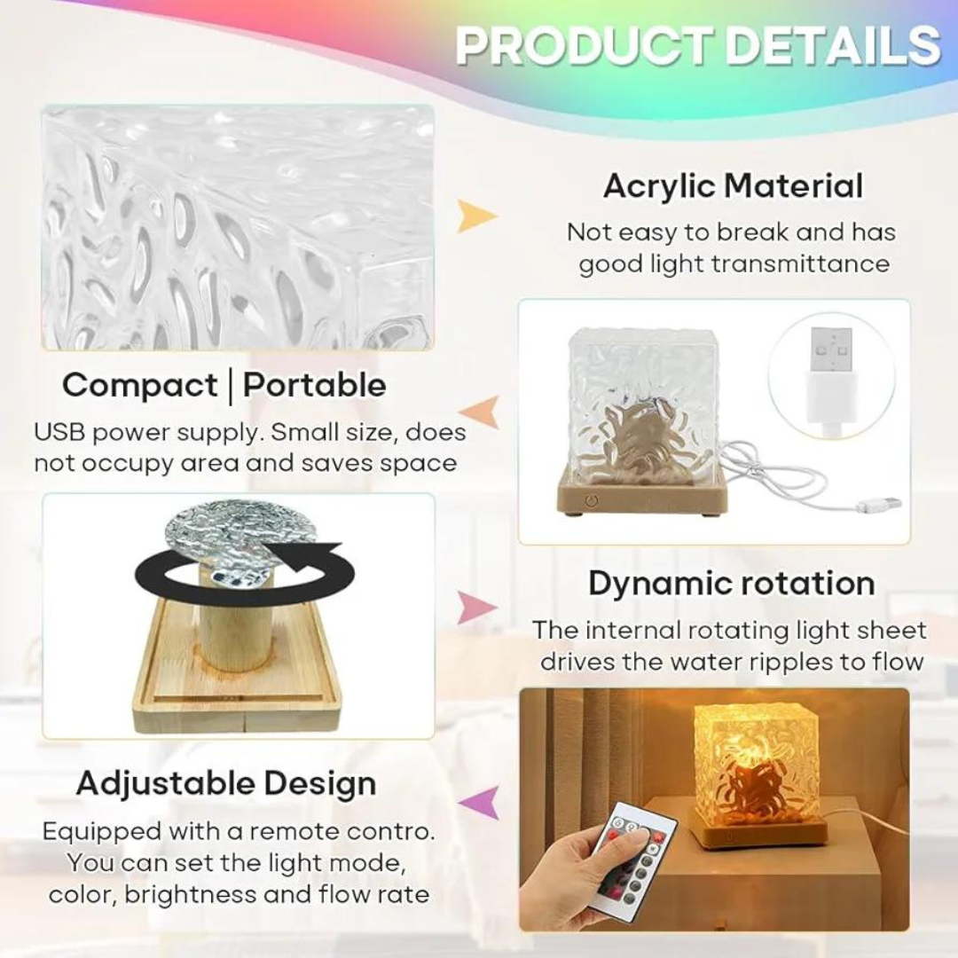 The wave projector lamp